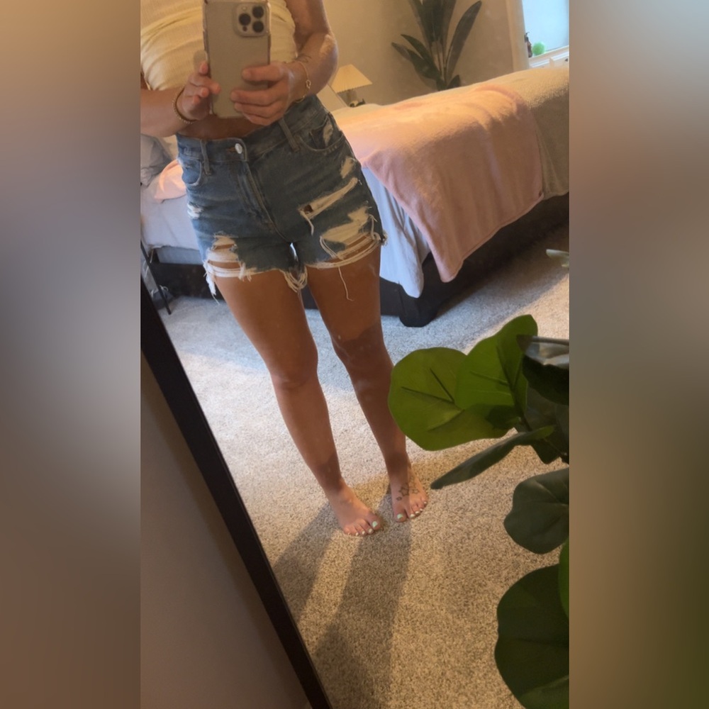 American Eagle Distressed Jean Shorts